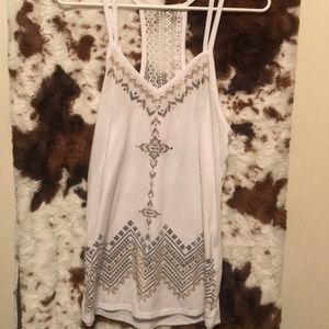 Woman’s medium white sequin tank top